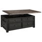 Ashley Tyler Creek Lift Top Coffee Table in Grayish Brown/Black, , large