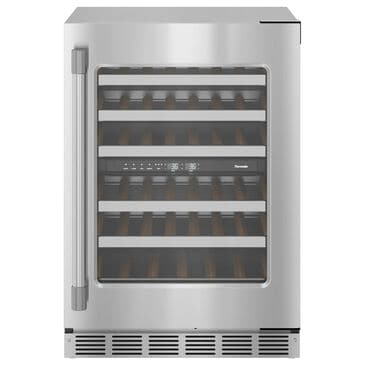 Thermador 24" Glass Door Wine Cooler with Professional Handle Right Hinge in Stainless Steel, , large