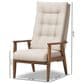 Baxton Studio Roxy High-Back Chair in Light Beige, , large