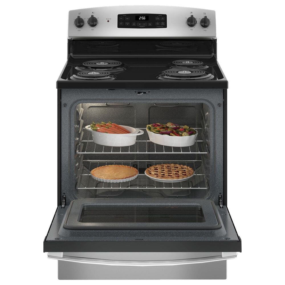 GE Appliances 30&quot; Freestanding Electric Range with Self Clean in Stainless Steel, , large