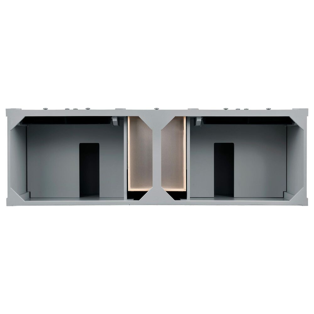 James Martin Vanities Brittany 72&quot; Double Bathroom Vanity in Urban Gray with 3 cm Eternal Jasmine Pearl Quartz Top and Rectangle Sinks, , large