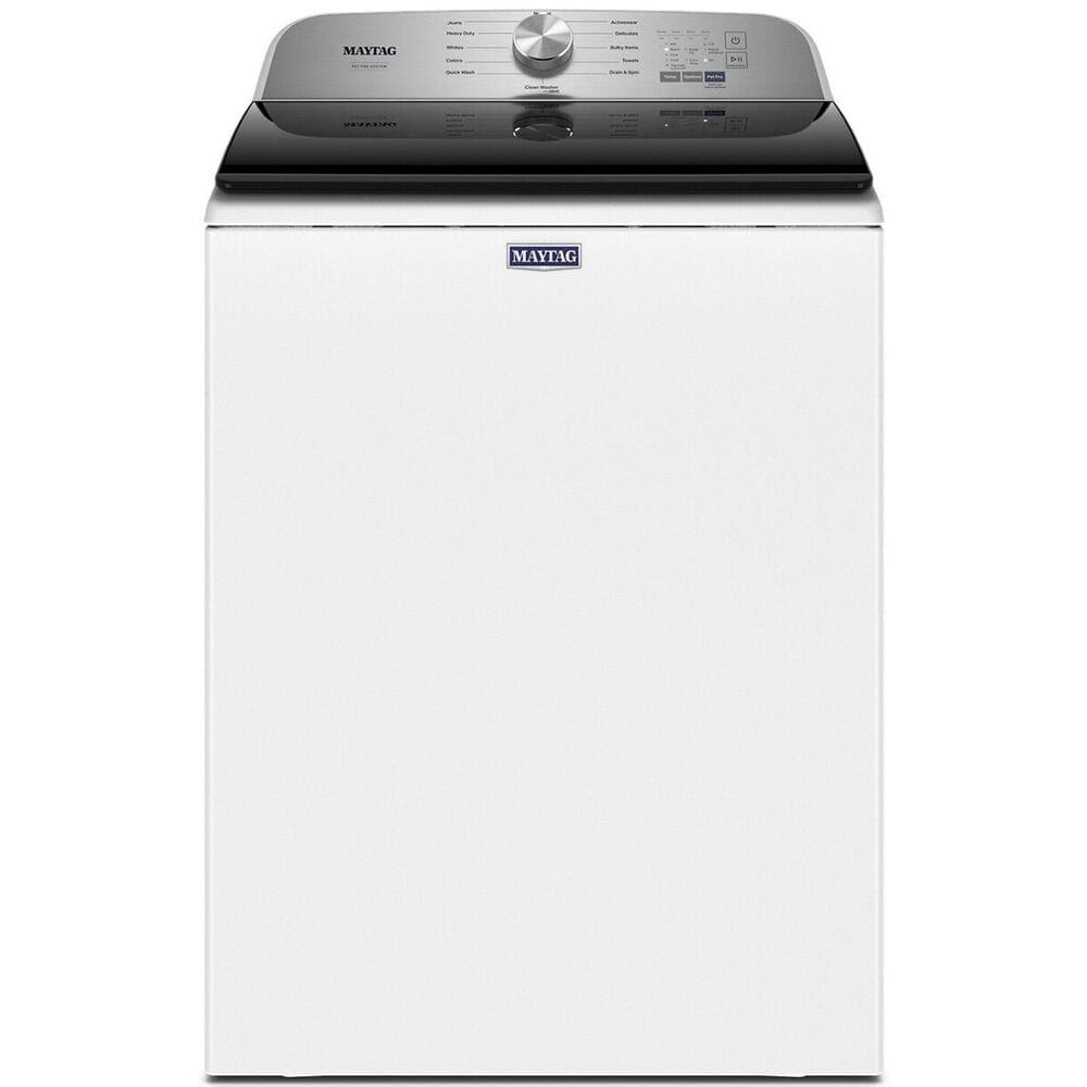 Maytag Pet Pro Top Load Washer and Electric Dryer Laundry Pair in White , , large