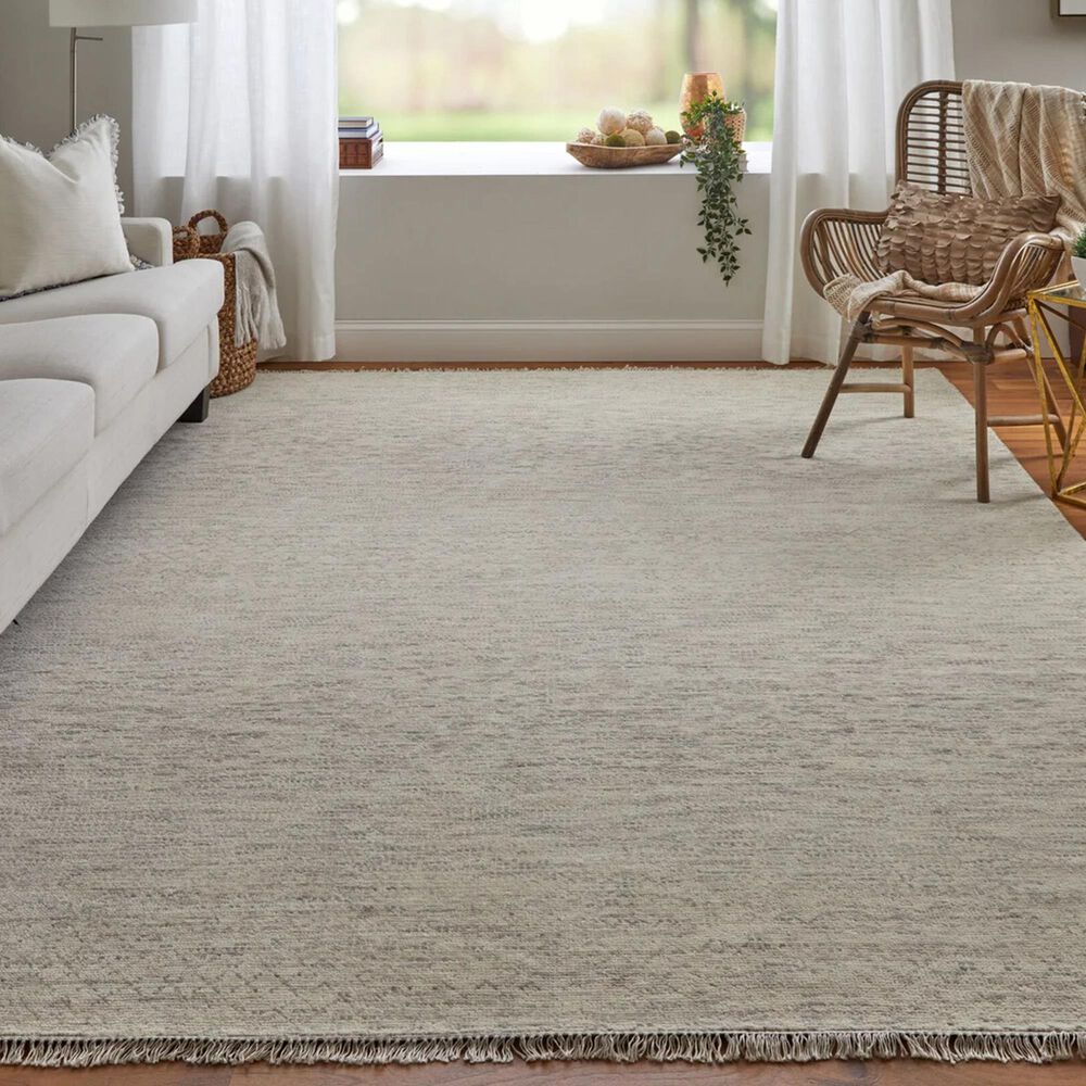 Feizy Branson 5&#39;6&quot; x 8&#39;6&quot; Beige and Gray Area Rug, , large