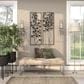 Maple and Jade 23" Single Indoor/Outdoor Wall Mount Candle Holder in Polished Silver and Clear, , large