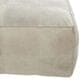 Maple and Jade 35" Low Profile Square Stuffed Pouf in Gray, , large