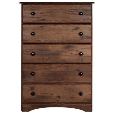 Lemoore 5 Drawer Big Chest in Aspen Oak, , large