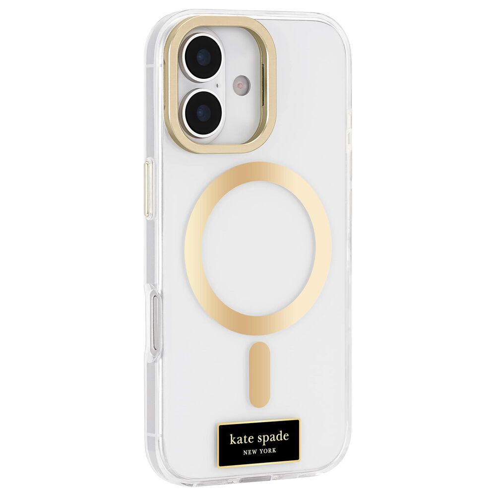Kate Spade Protective MagSafe Case with Stand for Apple iPhone 17 in Icon Clear, , large