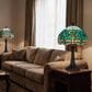 Cal Lighting Emerald Tiffany Table Lamp in Bronze, , large