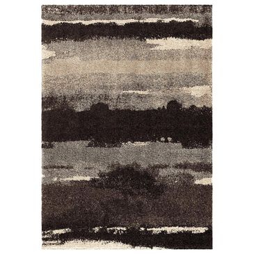 Orian Wild Weave 8" x 11" Canyon Slate Area Rug, , large