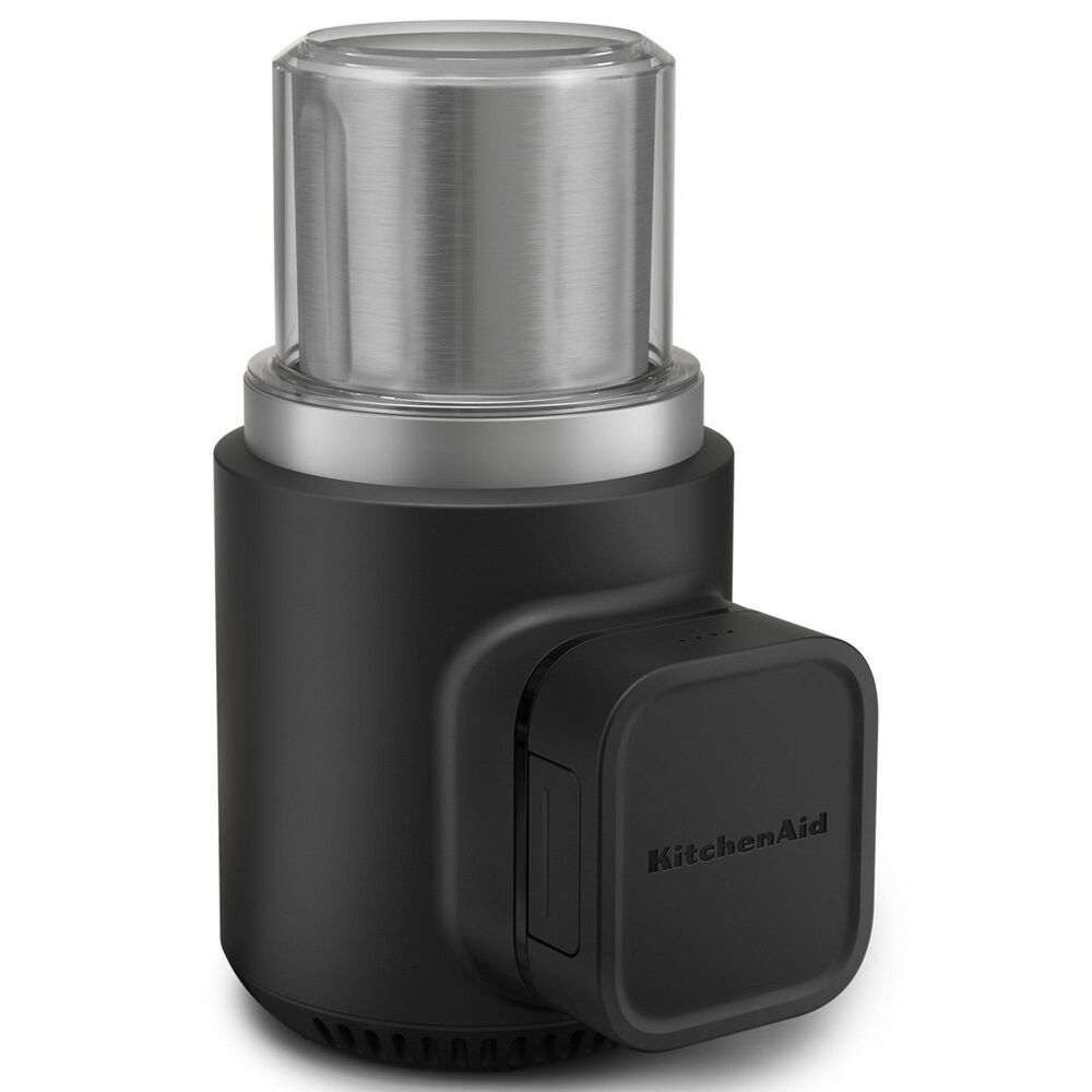 KitchenAid Go Cordless Blade Coffee Maker Grinder with Battery in Matte Black and Stainless Steel, , large