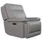 Bassett P2 ZG Leather Recliner in Gray, , large