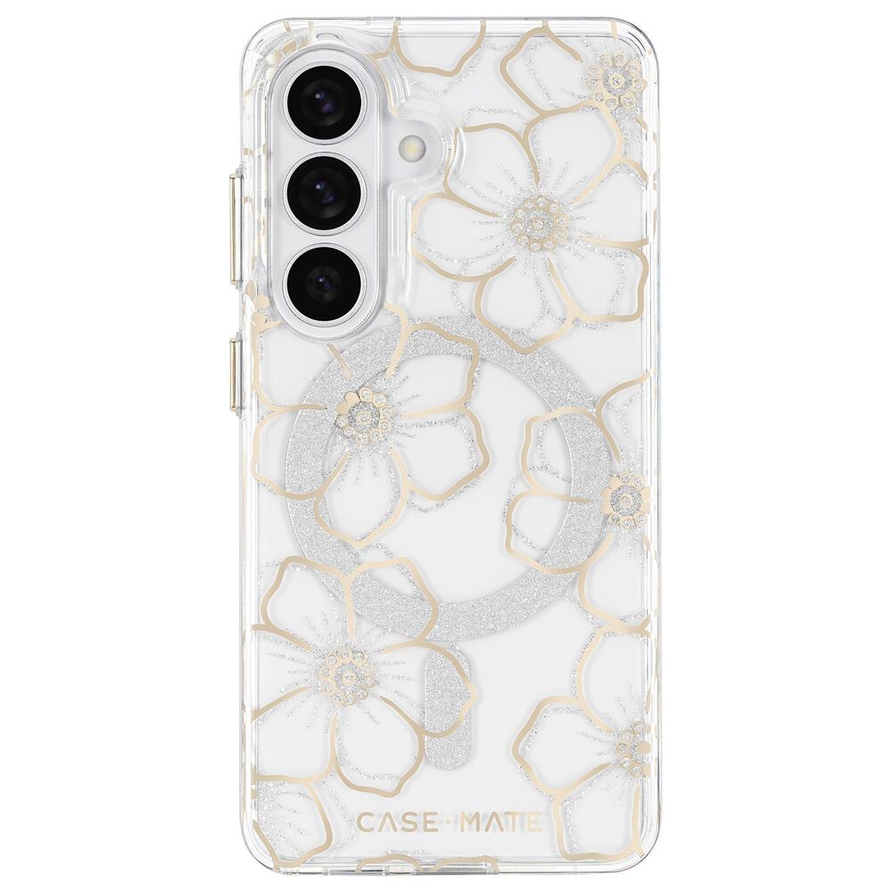 Case-Mate Floral Gems Case with Magnet for Samsung Galaxy S26 in Gold, , large
