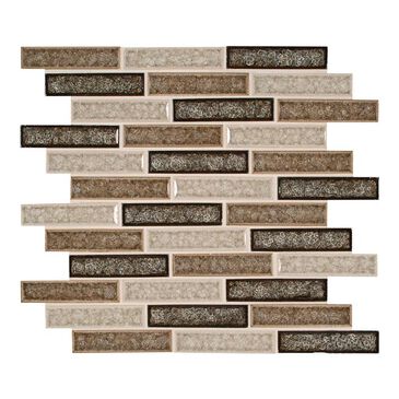 MS International Venetian Cafe 12" x 12" Glass Mosaic Sheet, , large