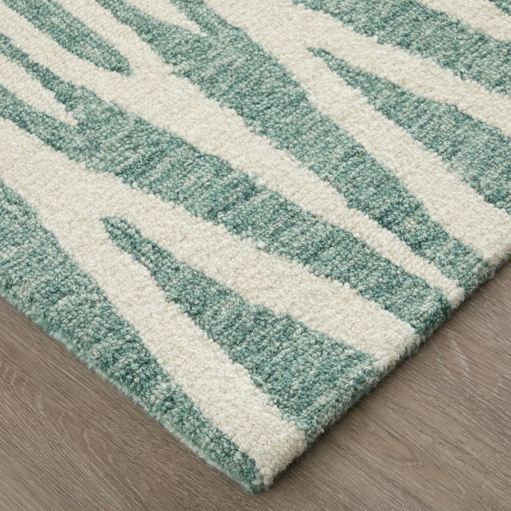 Feizy Wallace Teal 5&#39; x 8&#39; Area Rug, , large