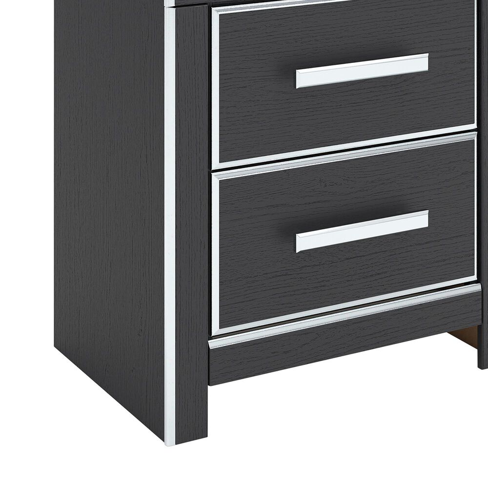Ashley Zuraleus King Upholstered Platform Bed with Two Nightstands in Matte Black, , large