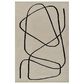 Momeni Simba Contemporary 5" x 8" Ivory Area Rug, , large