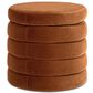 Jennifer Taylor Home Fuji Storage Ottoman in Burnt Orange, , large