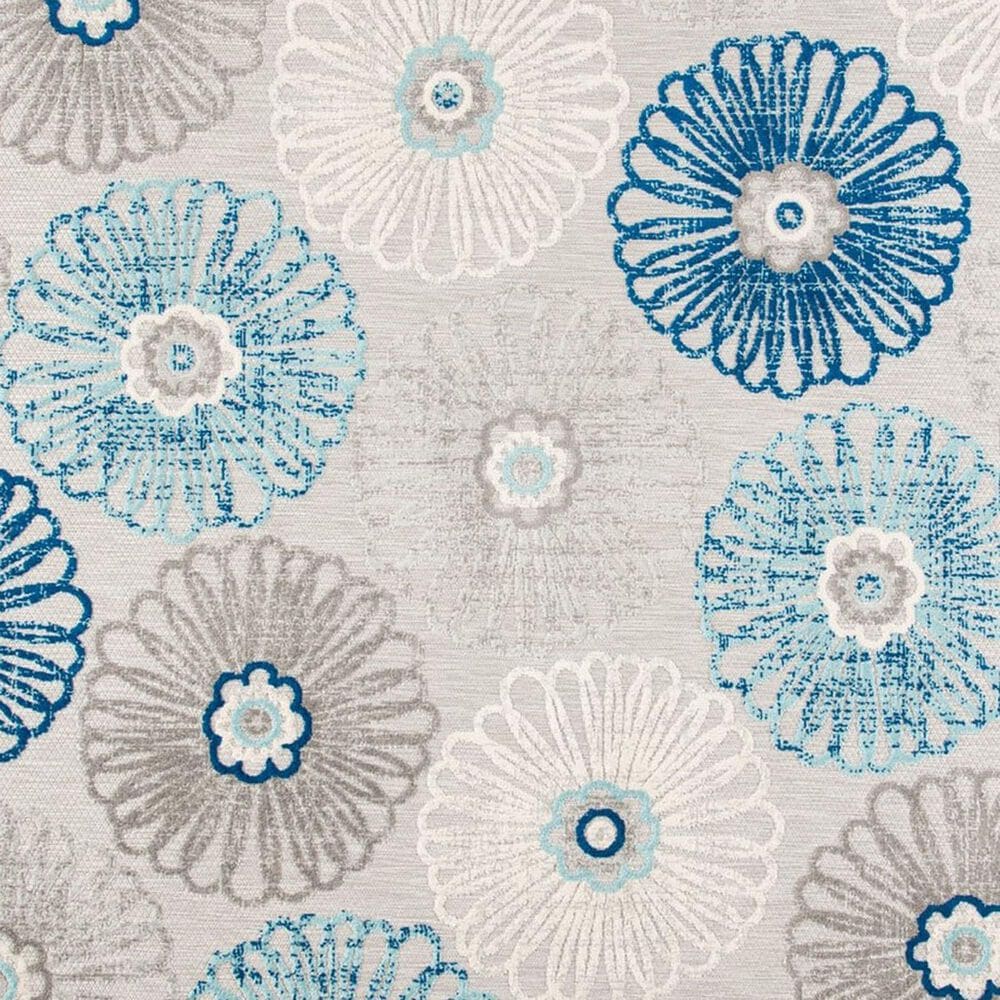 Safavieh Cabana CBN801F 3&#39; Square Grey and Blue Indoor/Outdoor Area Performance Rug, , large