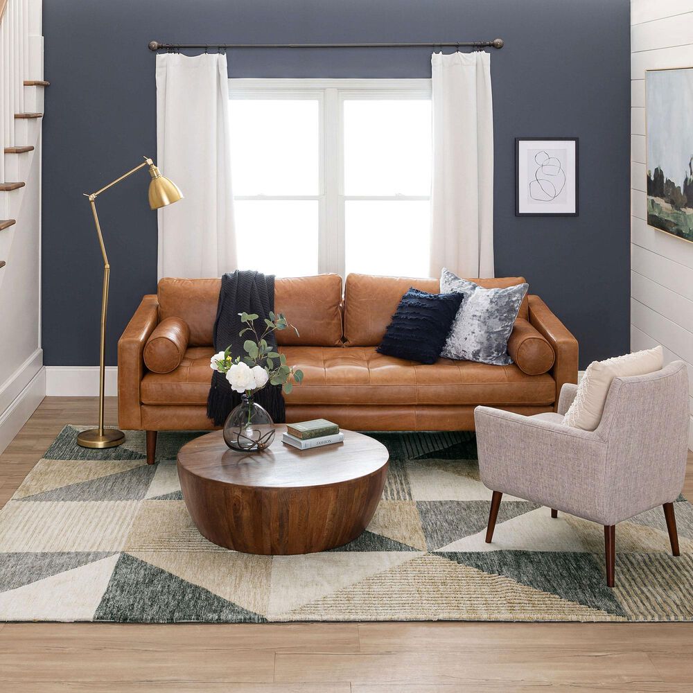 Drew and Jonathan Home Bowen Oblique 8&#39; x 10&#39; Tan Area Rug, , large