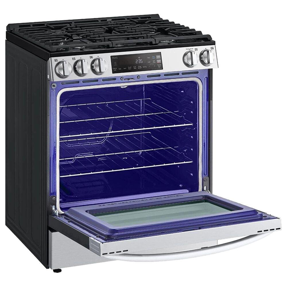 LG 5.8 Cu. Ft. Slide-in Gas Smart Range in Stainless Steel, , large