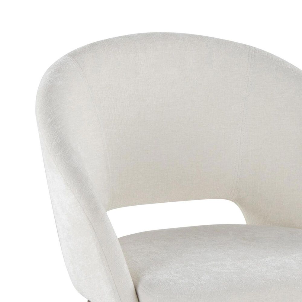LumiSource Renee Arm Chair with Off-White Fabric Cushion in Gold (Set of 2), , large