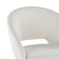 LumiSource Renee Arm Chair with Off-White Fabric Cushion in Gold (Set of 2), , large