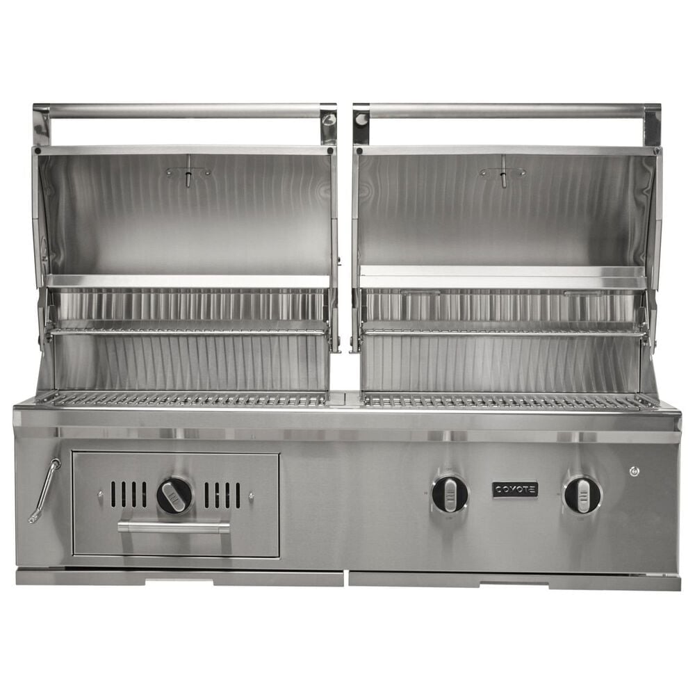 Coyote Outdoor 50" Hybrid Built-In Natural Gas Grill in Stainless Steel, , large