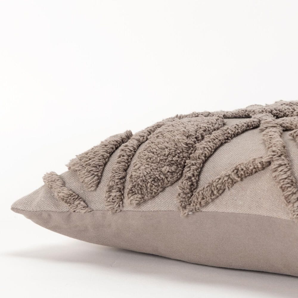 Rizzy Home 20&quot; x 20&quot; Polyester Filled Throw Pillow in Gray, , large