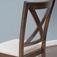 Linon Home Decor Warren X-Back Side Chair in Warm Brown (Set of 2), , large