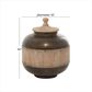 Maple and Jade 12" x 14" Rustic Metal Decorative Jar in Brown, , large
