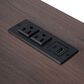 HOMLUX 54.9" Kitchen Island with Drop Leaf in Black and Brown, , large