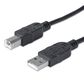 Manhattan 3" USB 2.0, Type-A Male to Type-B Male, 480 Mbps in Black, , large