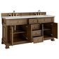 James Martin Vanities Brookfield 72" Double Bathroom Vanity in Pecan with 3cm Lime Delight Quartz Top and Rectangular Sinks, , large