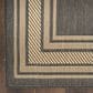 Nourison Horizon HOZ03 Charcoal 9" x 12" Indoor/Outdoor Area Rug, , large