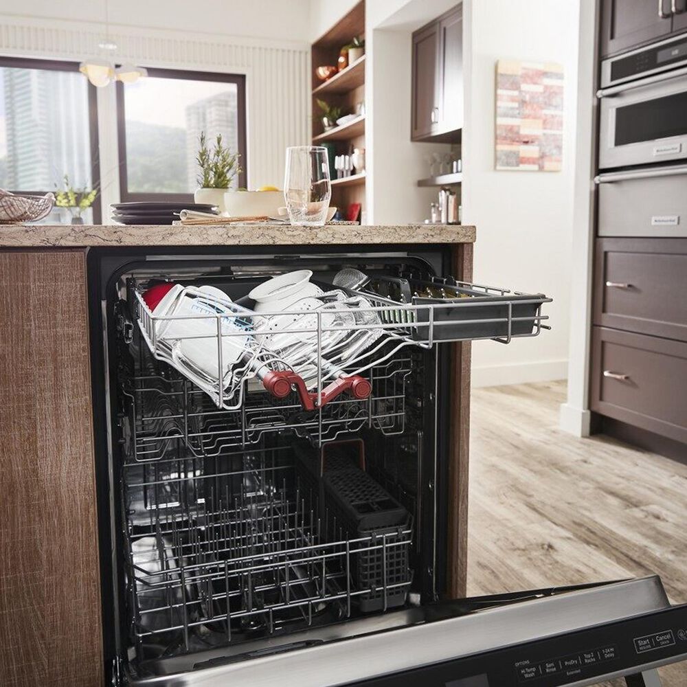KitchenAid 24&quot; Built-In Bar Handle Dishwasher with FreeFlex 3rd Rack and LED Interior Light in PrintShield Stainless Steel, , large
