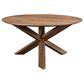 LH Imports Arcadia Round Dining Table in Medium Teak, , large