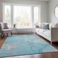 Dalyn Rug Company Odyssey OY7 Teal 9" x 12" Area Rug, , large