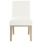 Kinfine Dining Chair with White Cushion in Light Natural, , large