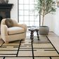 ROW by Oriental Weavers Quinn Geometric Beige and Black 7"10" x 10" Area Rug, , large