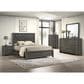 Crown Mark Valor 4-Piece Queen Bedroom Set in Gray, , large