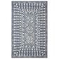 Safavieh Micro-Loop MLP619M 5" x 8" Blue and Ivory Area Rug, , large