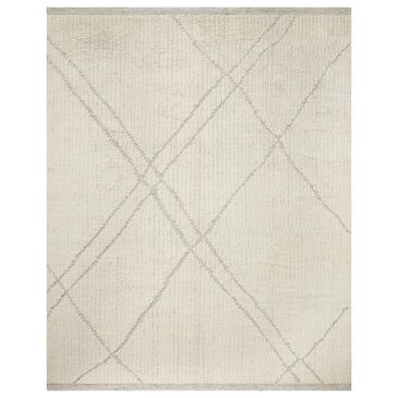 Amber Lewis x Loloi Gwyneth 2" x 3" Ivory and Silver Area Rug, , large