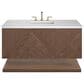 James Martin Vanities Marcello 48" Single Bathroom Vanity in Chestnut with 3 cm Arctic Fall Solid Surface Top and Rectangular Sink, , large