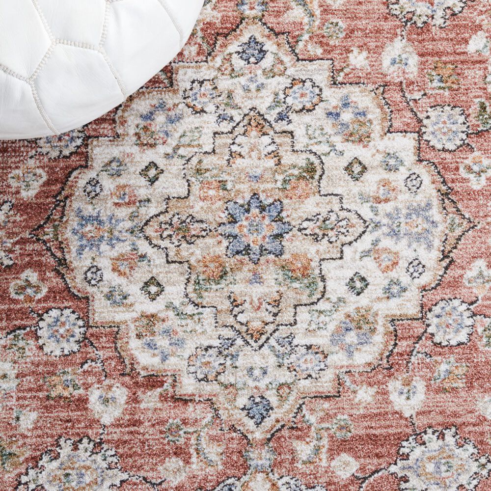 Safavieh Jasmine JSM317P 8&#39; x 10&#39; Rust and Blue Area Rug, , large