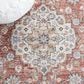 Safavieh Jasmine JSM317P 8" x 10" Rust and Blue Area Rug, , large