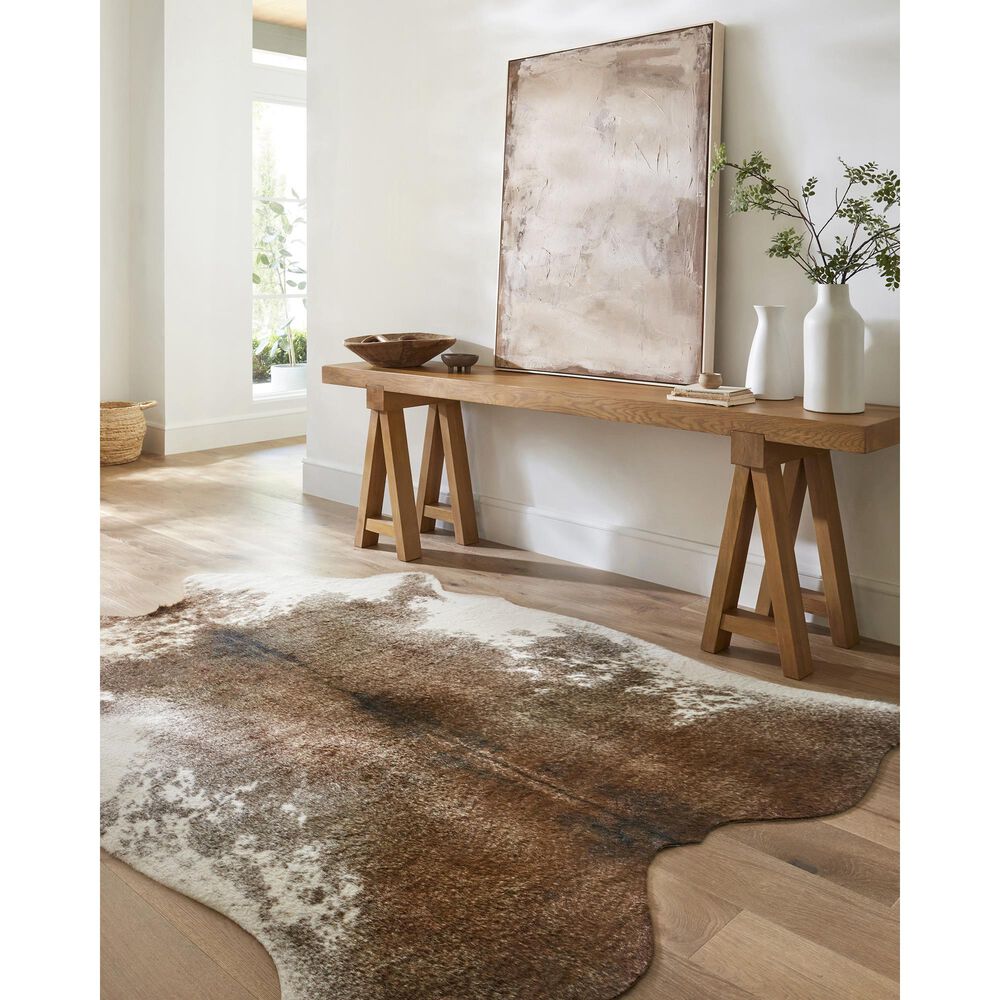 Loloi II Grand Canyon 5&#39; x 6&#39;6&quot; Coffee and Ivory Area Rug, , large