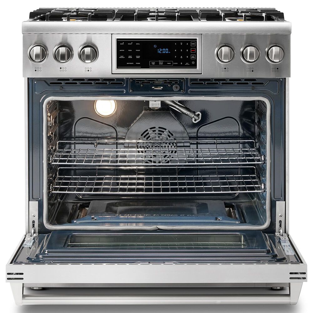 Thor Kitchen 36&quot; Professional Gas Range with Storage Drawer in Stainless Steel, , large