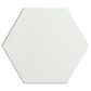 Emser Heksa White 8" x 9" Porcelain Tile, , large