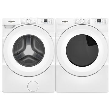 Whirlpool 4.5 Cu. Ft. Front Load Washer and 7.4 Cu. Ft. Gas Dryer Laundry Pair in White, , large