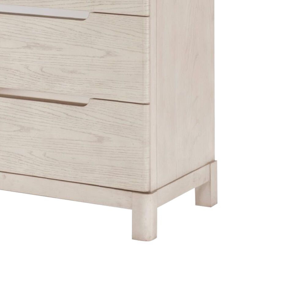 Legacy Classic 11 West 5-Piece King Panel Bedroom Set in Cashmere White, , large